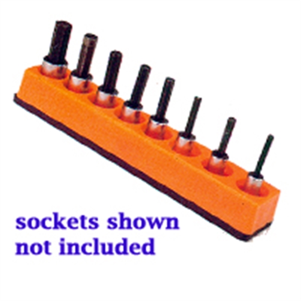 Mechanics Time Saver 3/8 in. Drive Universal Magnetic Solar Orange Socket Holder 10-19mm 384